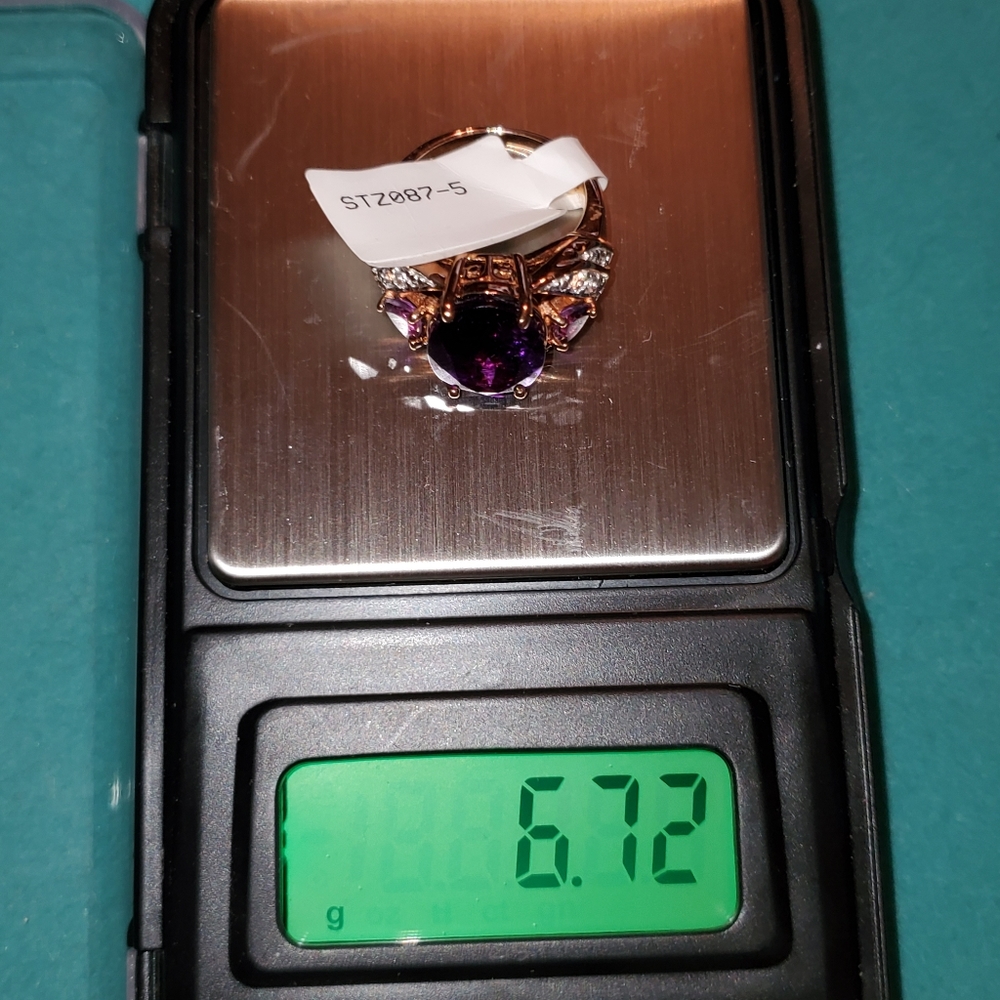NWT BEAUTIFUL AMETHYST RING - Picture 6 of 6